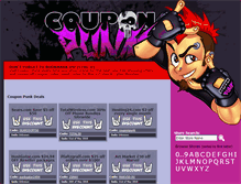 Tablet Screenshot of couponpunk.com
